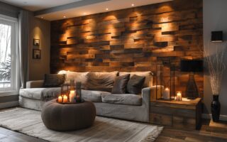 Créer un mur design en bois pour une ambiance chaleureuse