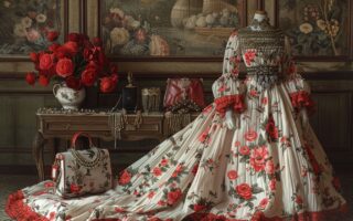 Glamour floral : les meilleures parures pour des robes longues à motifs fleuris