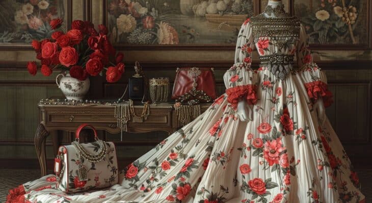 Glamour floral : les meilleures parures pour des robes longues à motifs fleuris