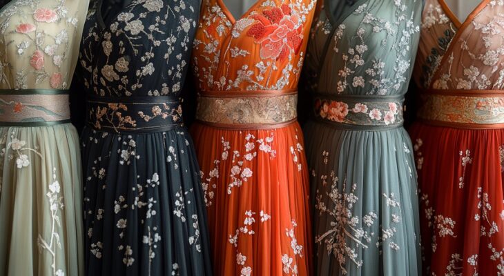 Les tissus comme toile : comment l’art influence la conception des robes chinoises